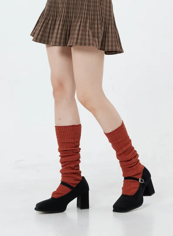 Ribbed Knit Knee Socks OS15 sold by Lewkin