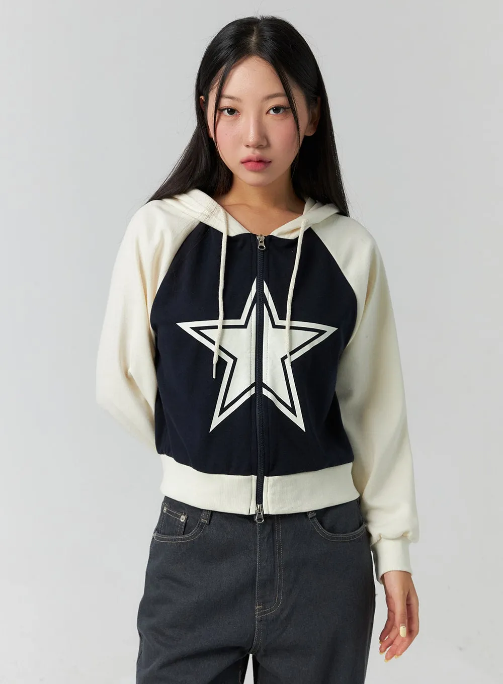Star Graphic Hoodie CS318 sold by Lewkin