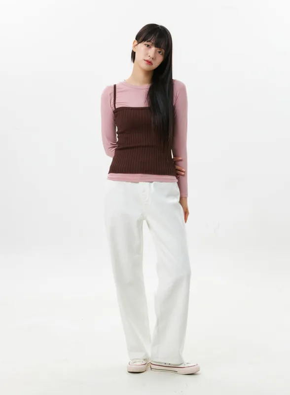 Cotton Wide Fit Pants OS302 sold by Lewkin