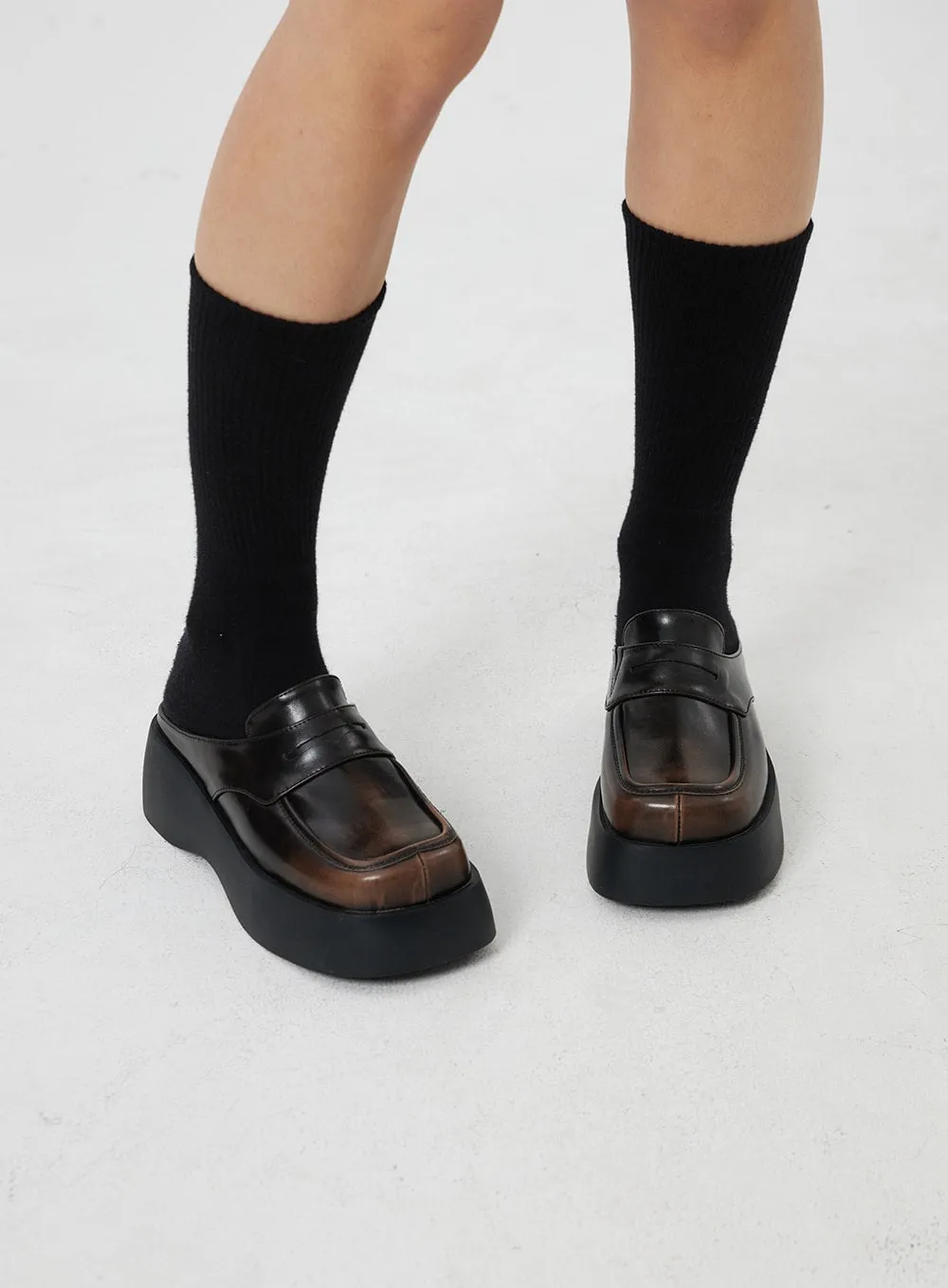 Platform Loafer Mules CF327 sold by Lewkin product image thumbnail 3