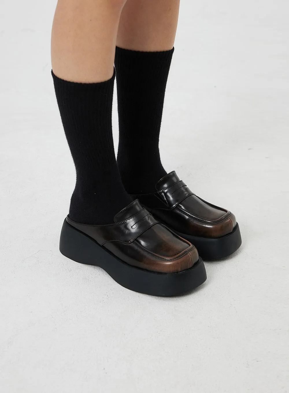 Platform Loafer Mules CF327 sold by Lewkin product image thumbnail 2