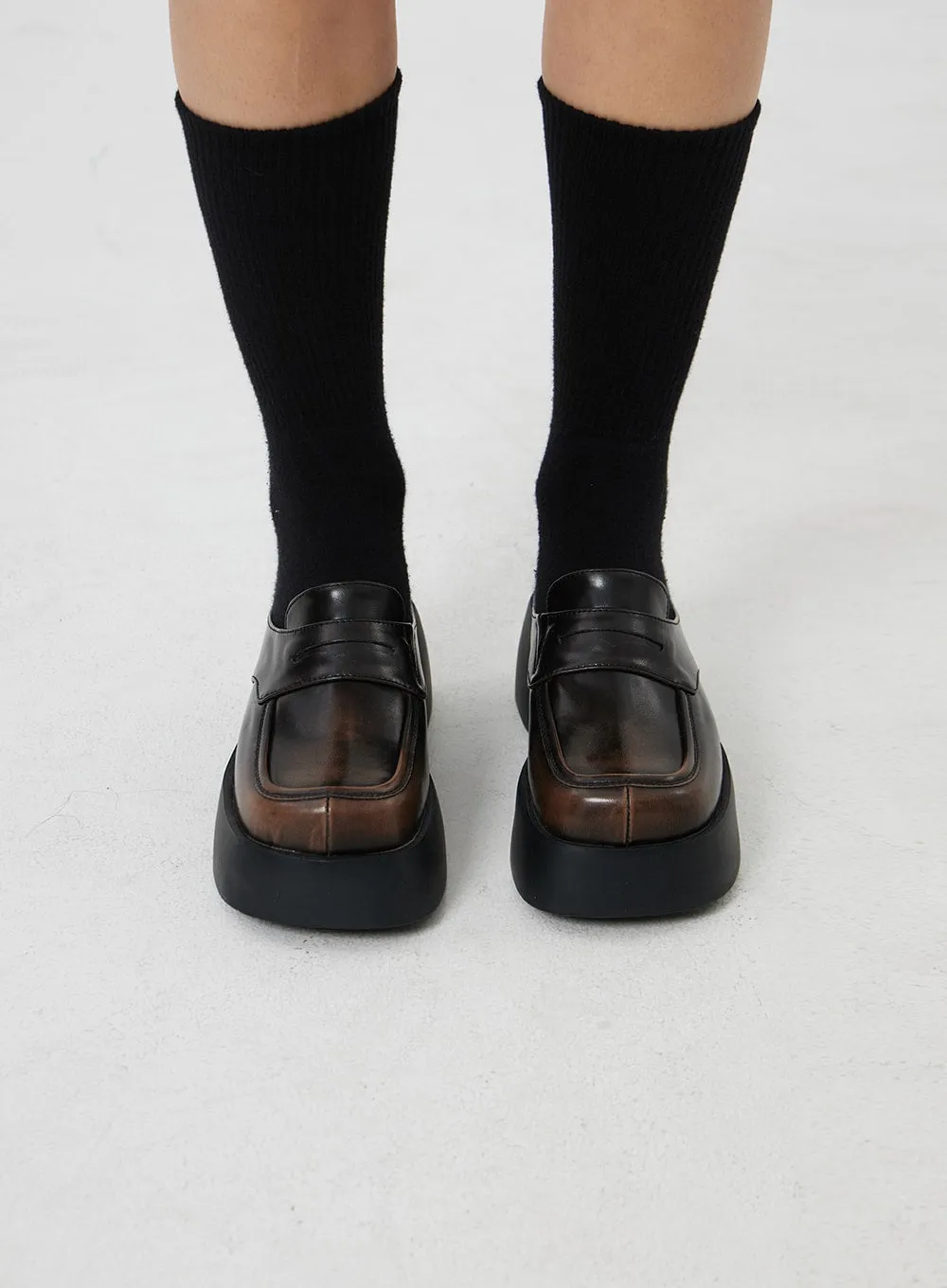 Platform Loafer Mules CF327 sold by Lewkin