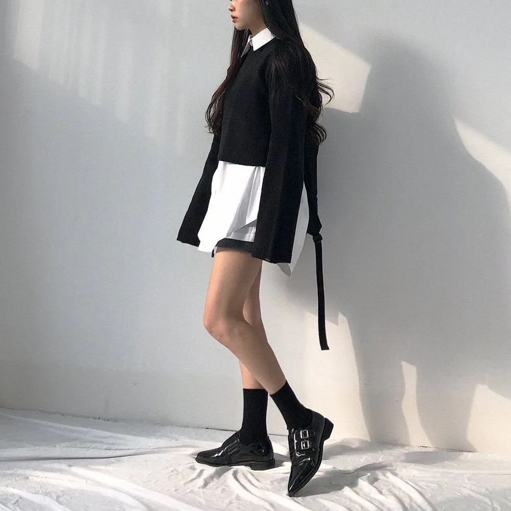 Boxy Fit Long Sleeve Shirt sold by Lewkin product image thumbnail 4