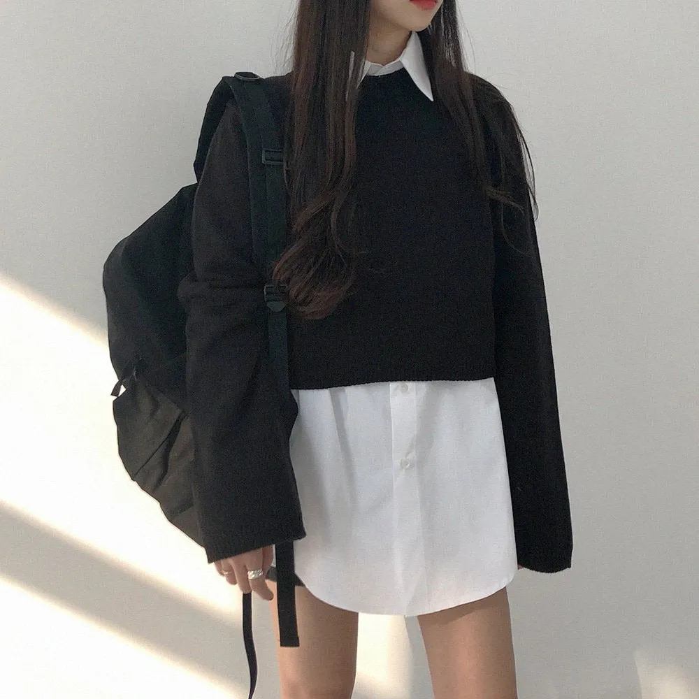 Boxy Fit Long Sleeve Shirt sold by Lewkin product image thumbnail 5