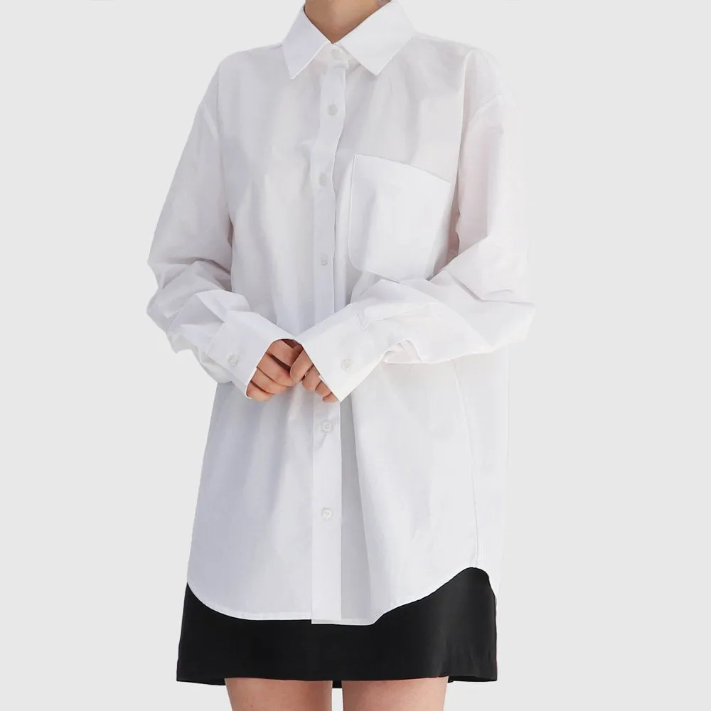 Boxy Fit Long Sleeve Shirt sold by Lewkin product image thumbnail 2