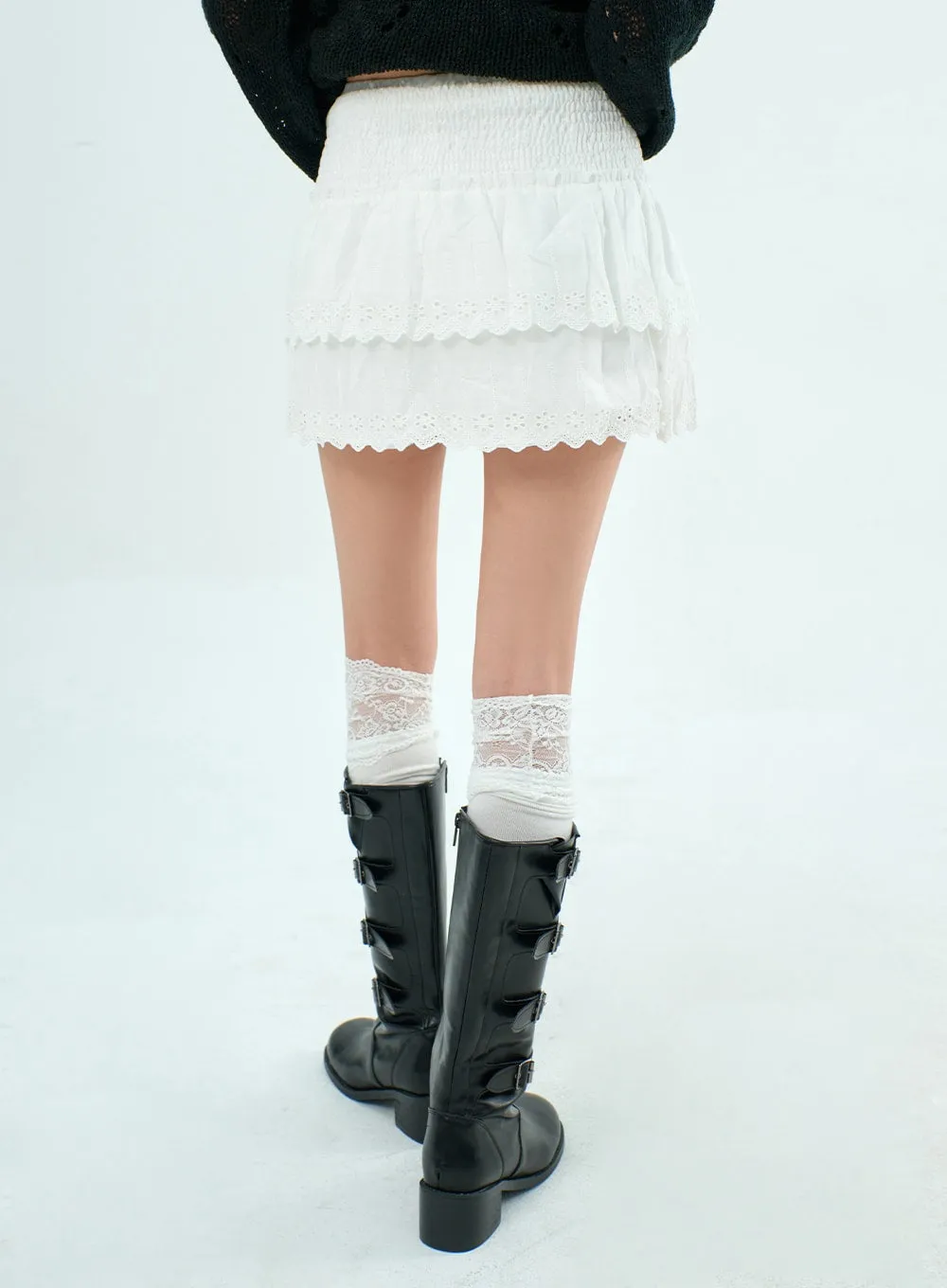 Layered Mini Skirt BA328 sold by Lewkin product image thumbnail 3