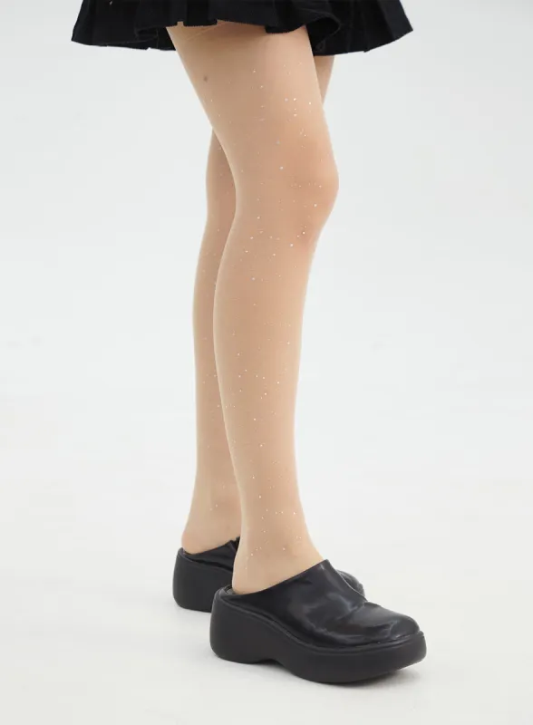 Glitter Sheer Tights IN316 sold by Lewkin