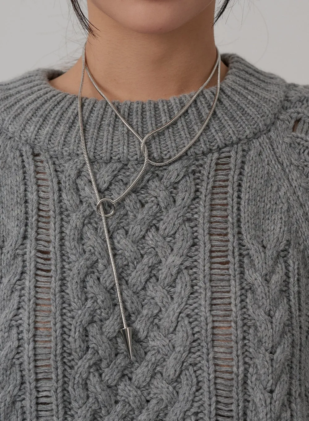 Layered Chain Necklace CN03 sold by Lewkin product image thumbnail 5