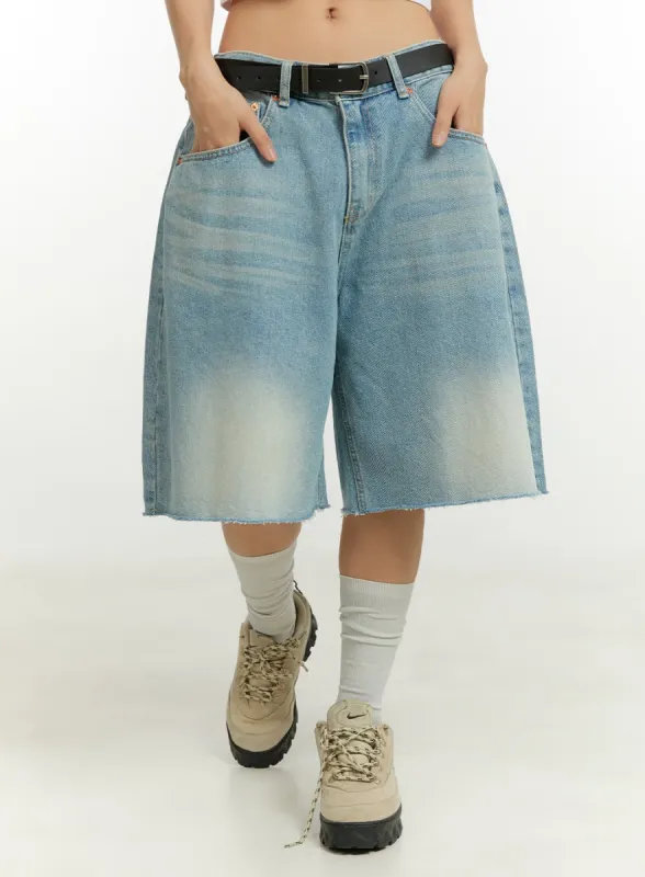 Wide Fit Bermuda Jorts CU428 sold by Lewkin