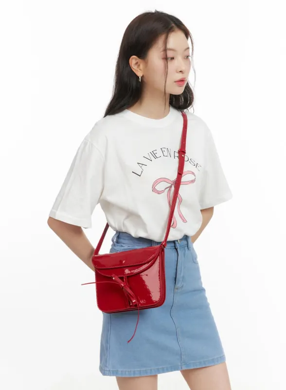 Bowknot Decor Crossbody Bag OY421 sold by Lewkin