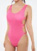 Ring Detail Swimsuit IU302 sold by Lewkin