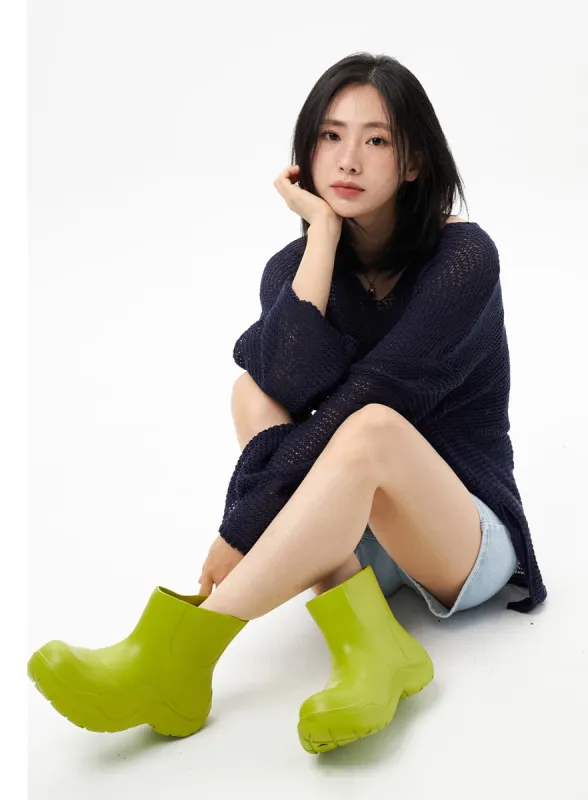 Rain Ankle Boots OU312 sold by Lewkin