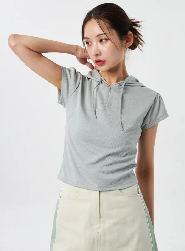 Cropped Hoodie Tee CY303 sold by Lewkin