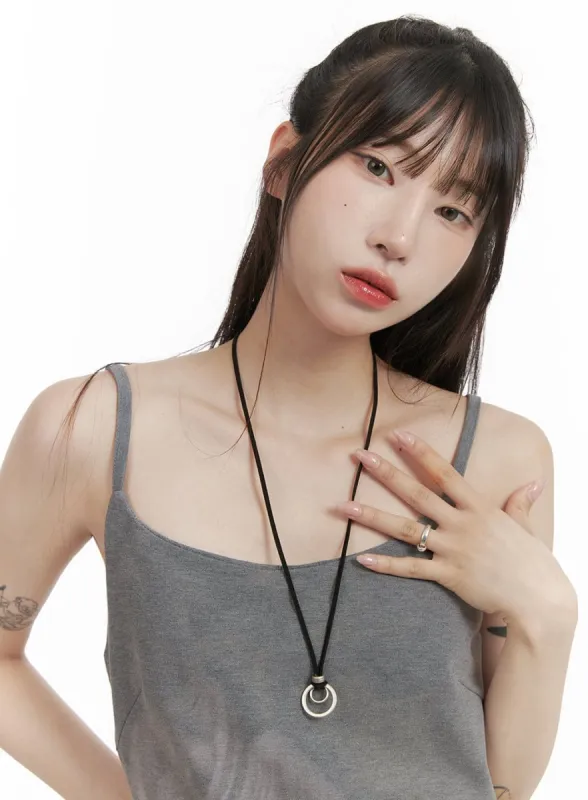 Pendant Suede Necklace CY407 sold by Lewkin