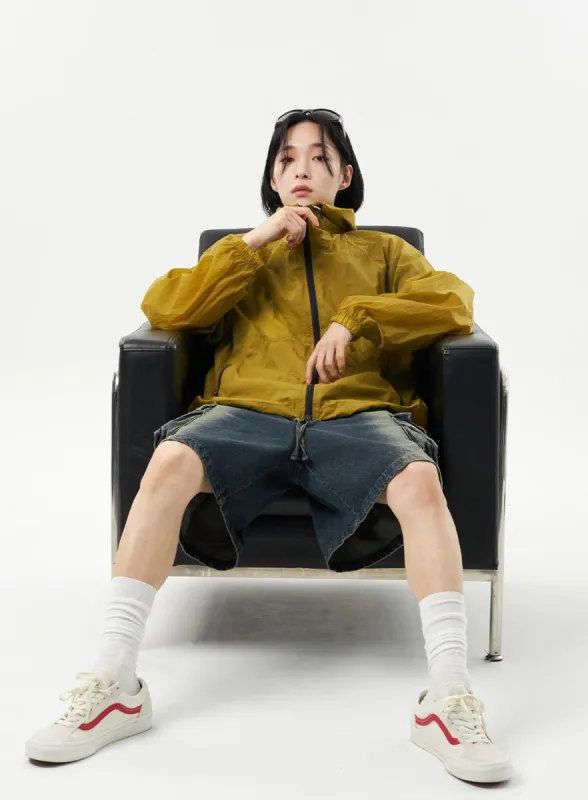 Nylon Hoodie Jacket CU314 sold by Lewkin