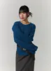 Cozy Knitted Long Sleeve Round Neck Top CJ419 sold by Lewkin
