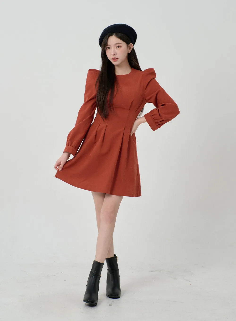 Puff Sleeve Mini Dress BD08 sold by Lewkin product image thumbnail 5