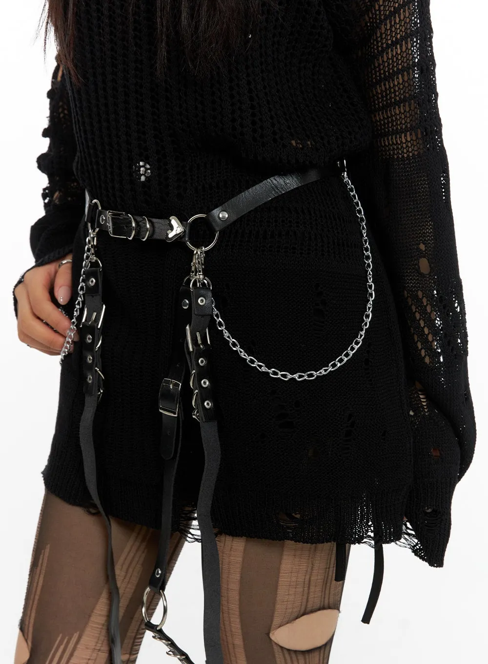 Two-Way Buckle Waist Chain CF428 sold by Lewkin product image thumbnail 4
