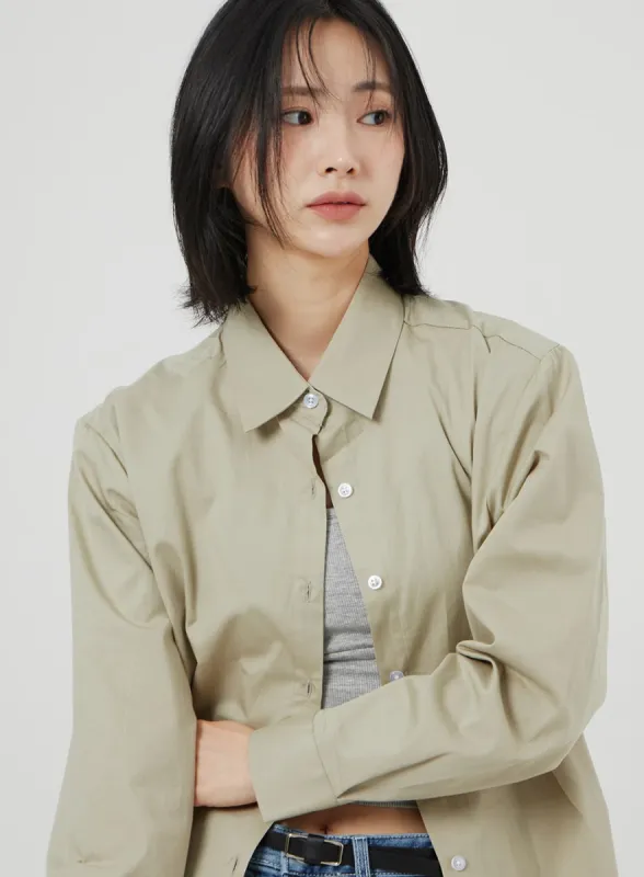 Oversized Color Shirt OM303 sold by Lewkin