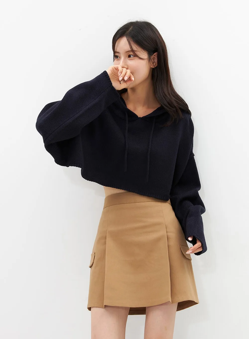 Pleated Cargo Mini Skirt OS315 sold by Lewkin product image thumbnail 2