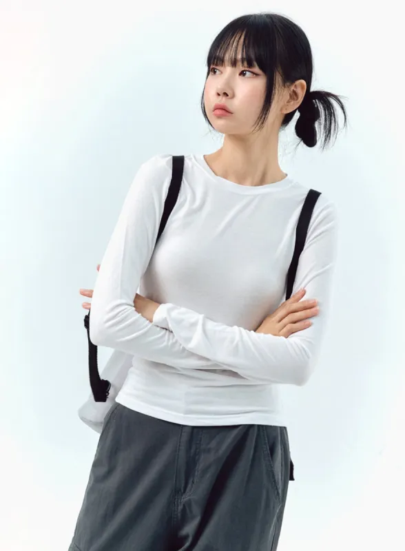 Crewneck Long Sleeve Top IG304 sold by Lewkin