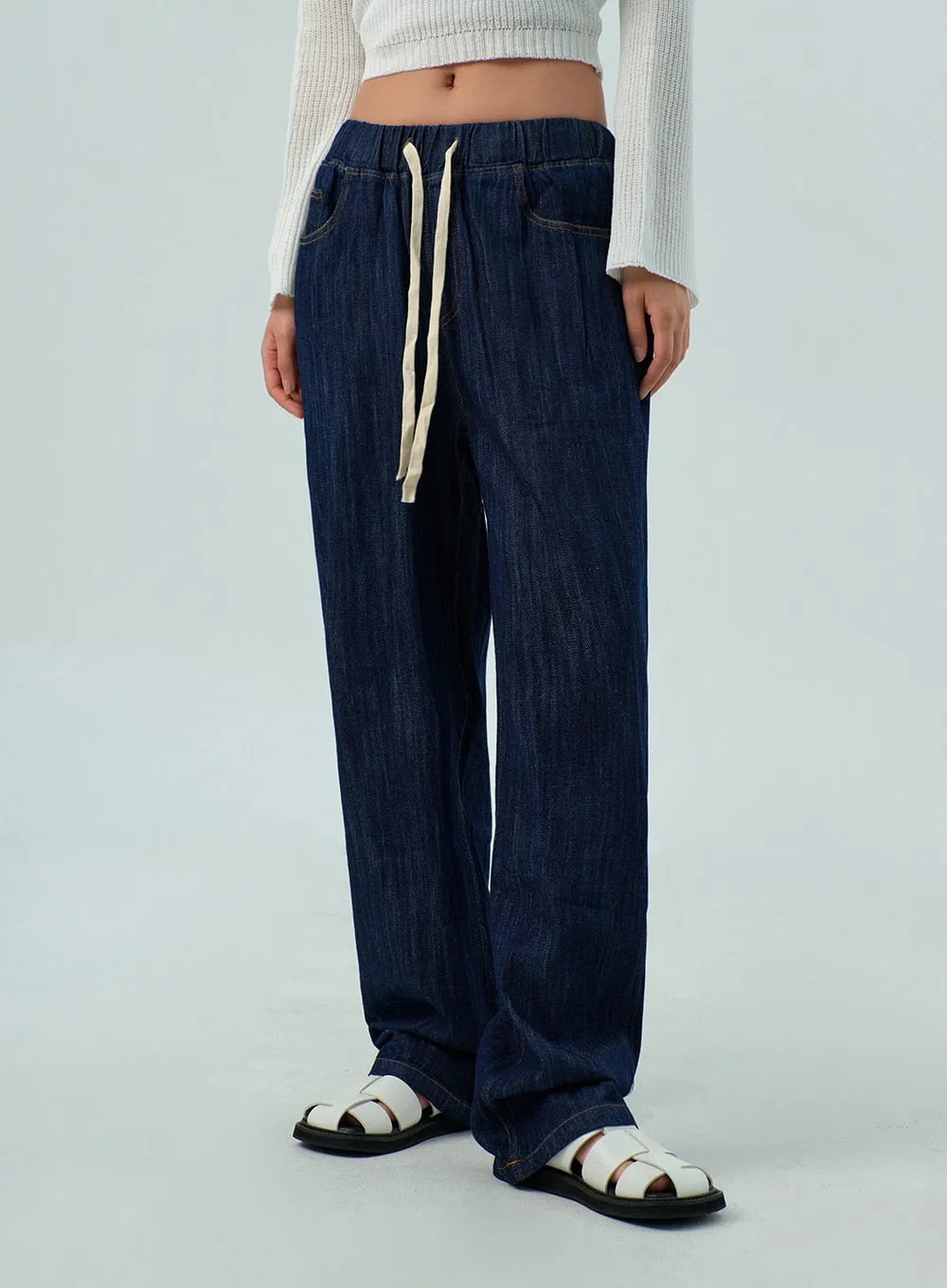 Drawstring Jeans CY330 sold by Lewkin product image thumbnail 2
