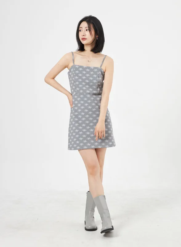Rose Print Mini Dress OA310 sold by Lewkin