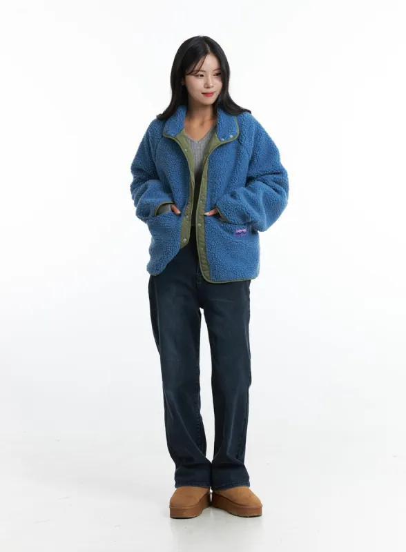 Washed Denim Straight Jeans ON330 sold by Lewkin