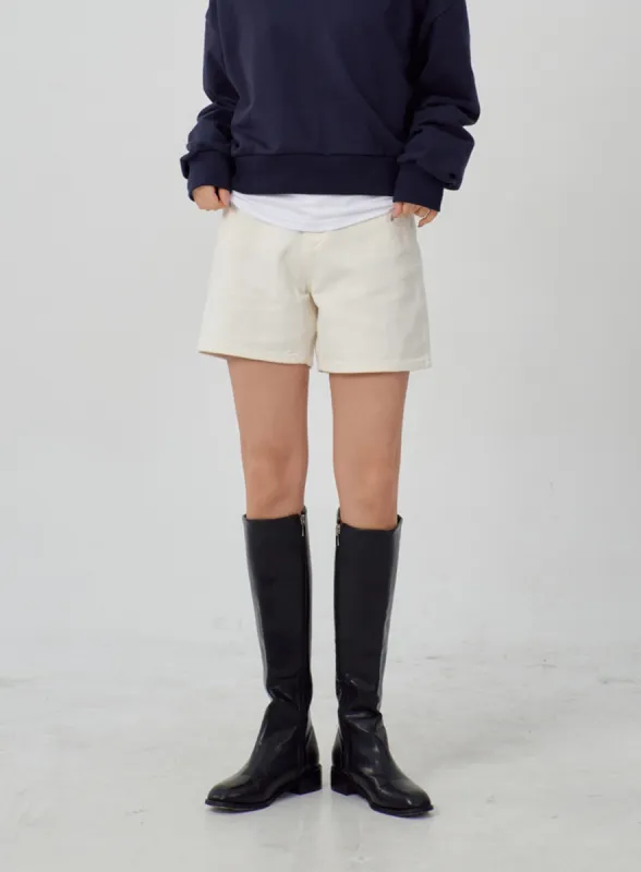 Simple Cotton Shorts IM315 sold by Lewkin