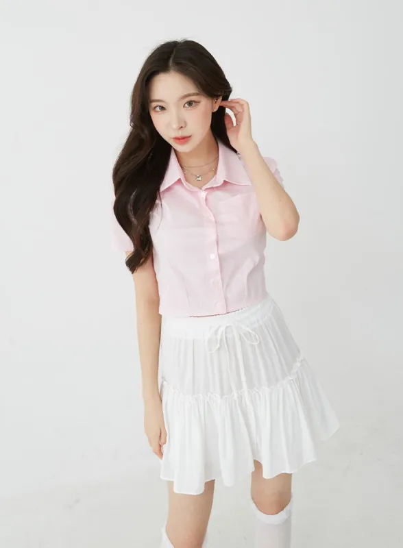 Pocketed Shortsleeve Shirt BU5 sold by Lewkin