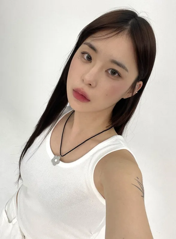 Silver Color Flower Necklace CL331 sold by Lewkin