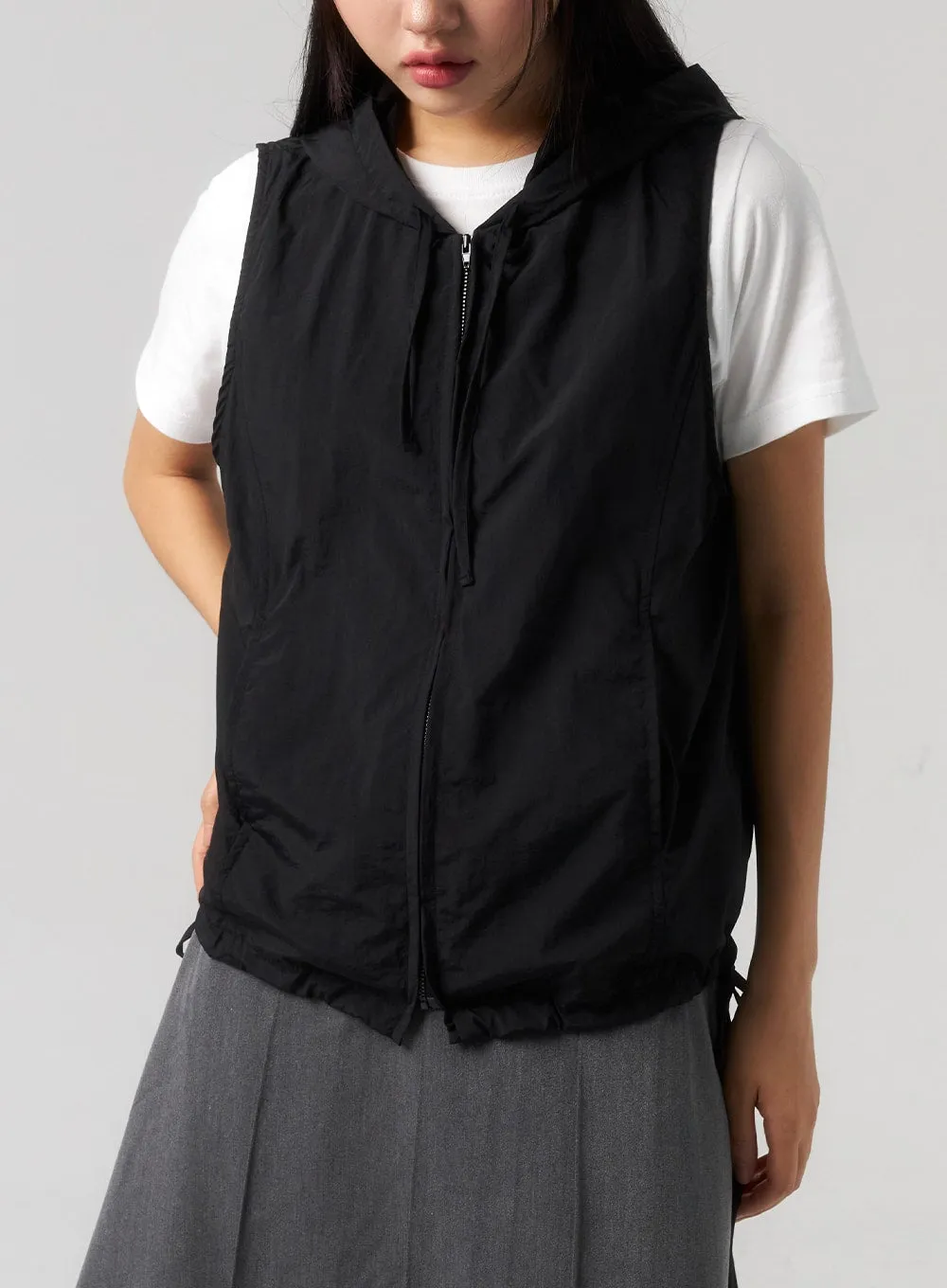 Zip-Up Vest Hoodie CU328 sold by Lewkin product image thumbnail 2