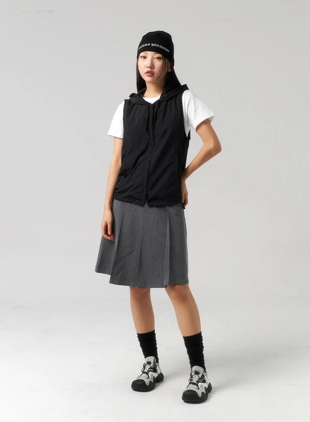 Zip-Up Vest Hoodie CU328 sold by Lewkin product image thumbnail 4