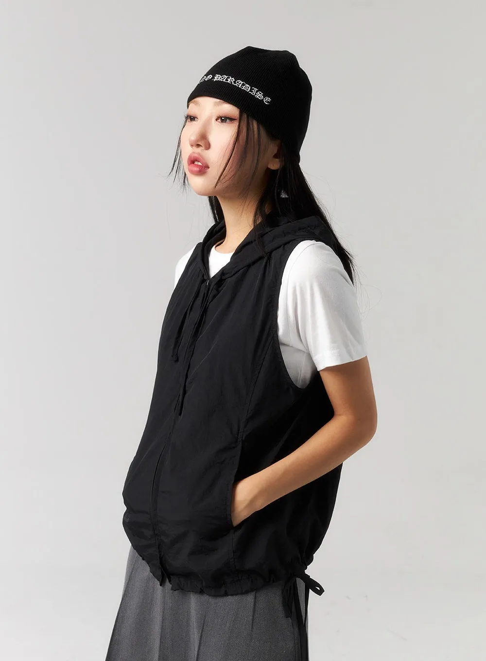Zip-Up Vest Hoodie CU328 sold by Lewkin product image thumbnail 5