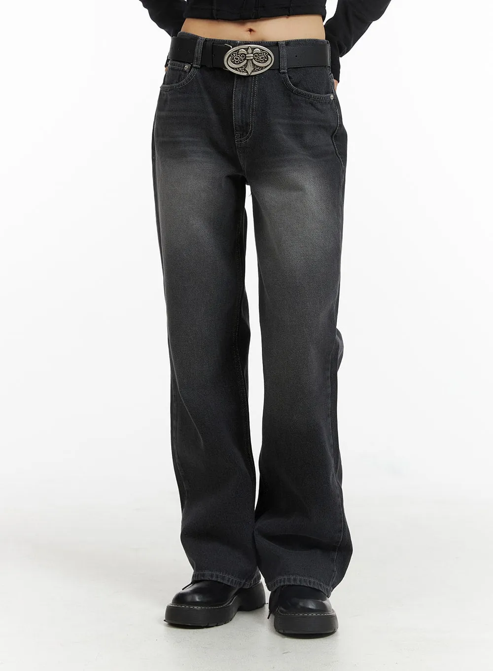 Washed Wide Denim CJ415 sold by Lewkin product image thumbnail 2