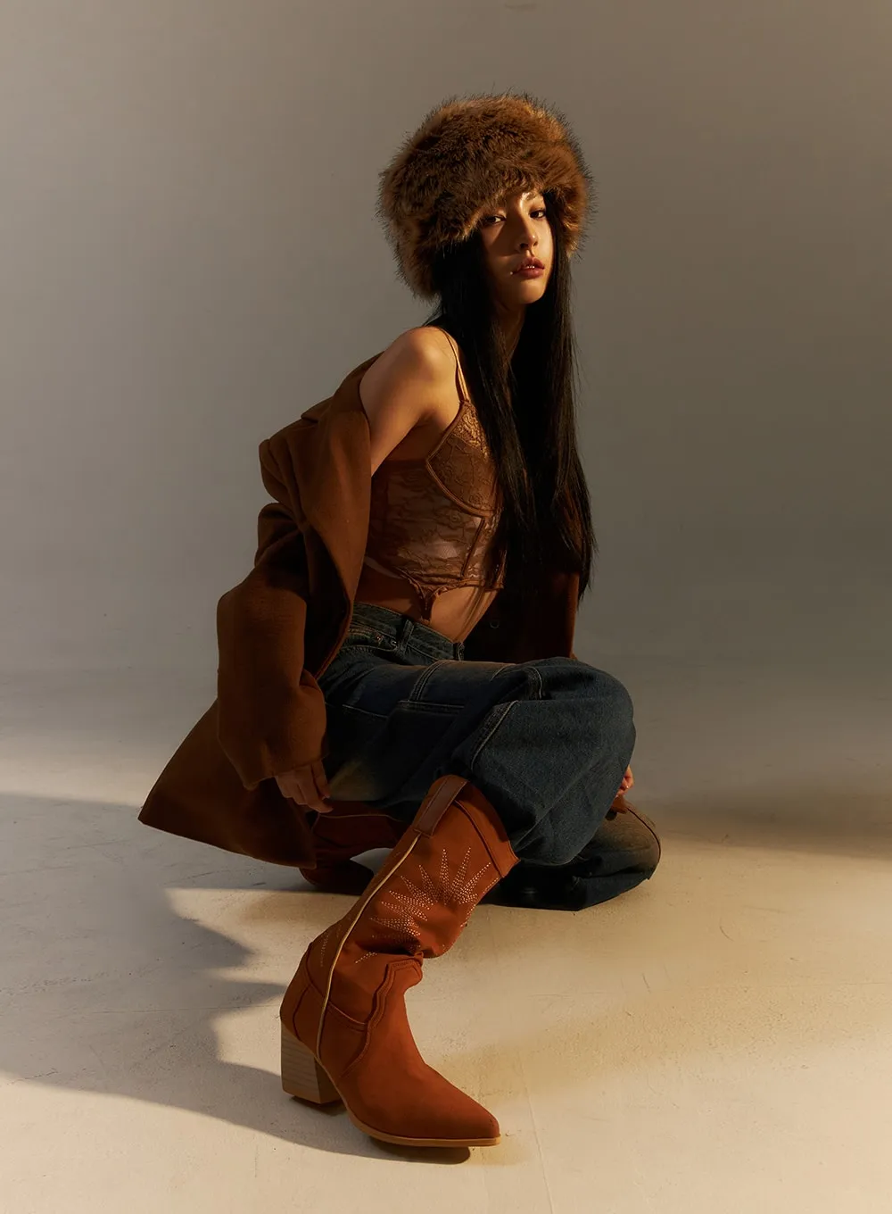 Washed Wide Leg Cargo Jeans ID306 sold by Lewkin product image thumbnail 4