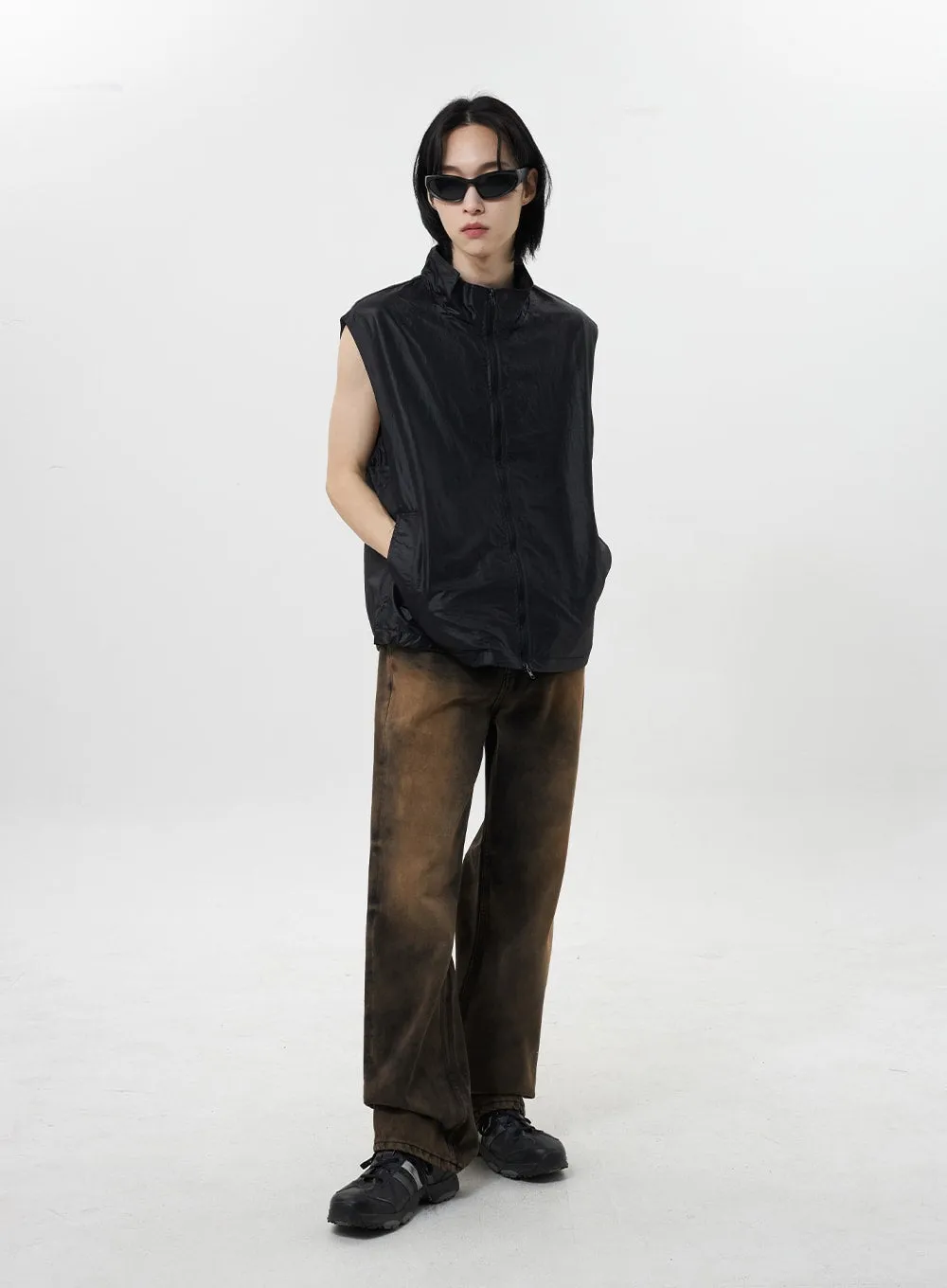 Brown Jeans Unisex CY322 sold by Lewkin product image thumbnail 4