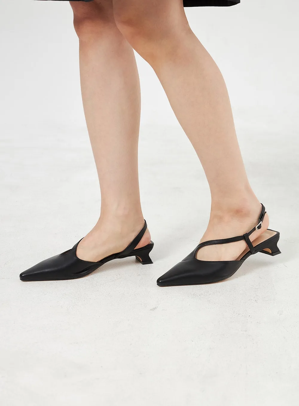 Slingback Pointed Toe Pumps OA310 sold by Lewkin
