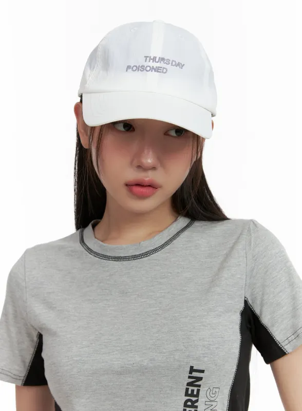 Embroidered Lettering Cap OL401 sold by Lewkin