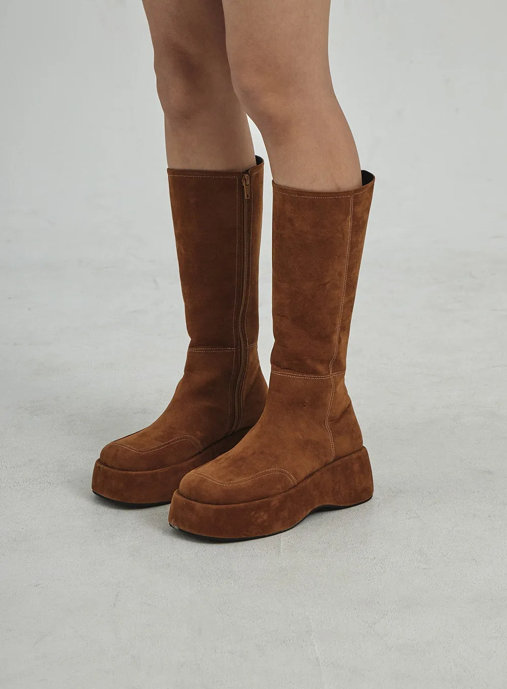 Platform Suede Knee High Boots CD08 sold by Lewkin product image thumbnail 5