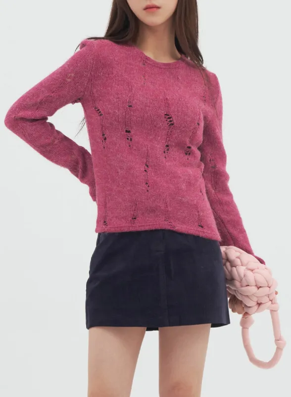 Destroyed Knit Pullover N2 sold by Lewkin