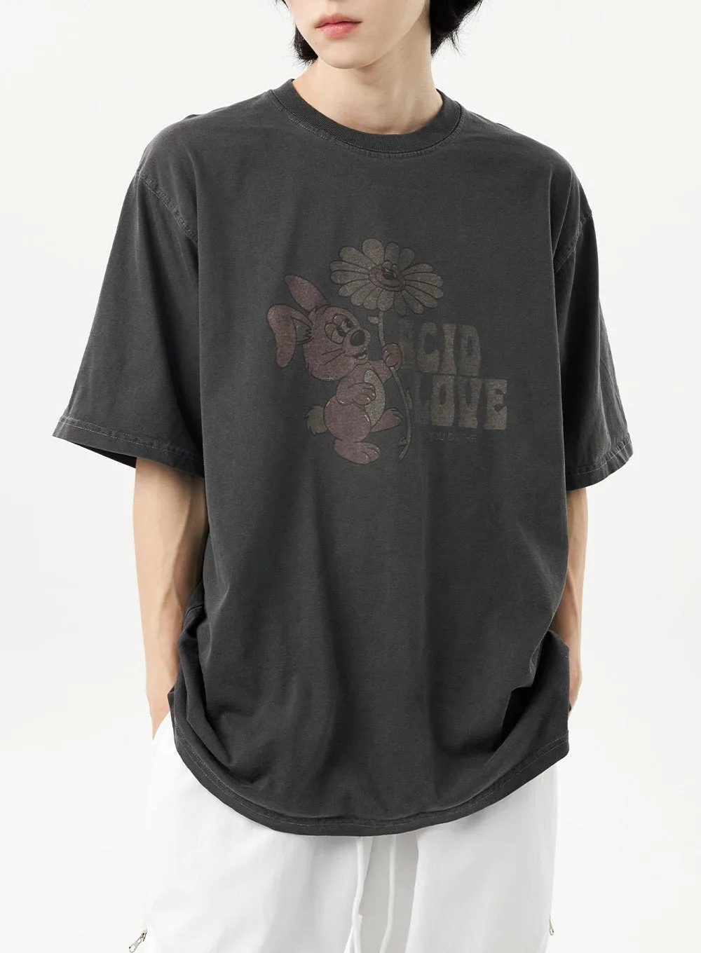 Rabbit Graphic Tee Unisex CU314 sold by Lewkin product image thumbnail 2