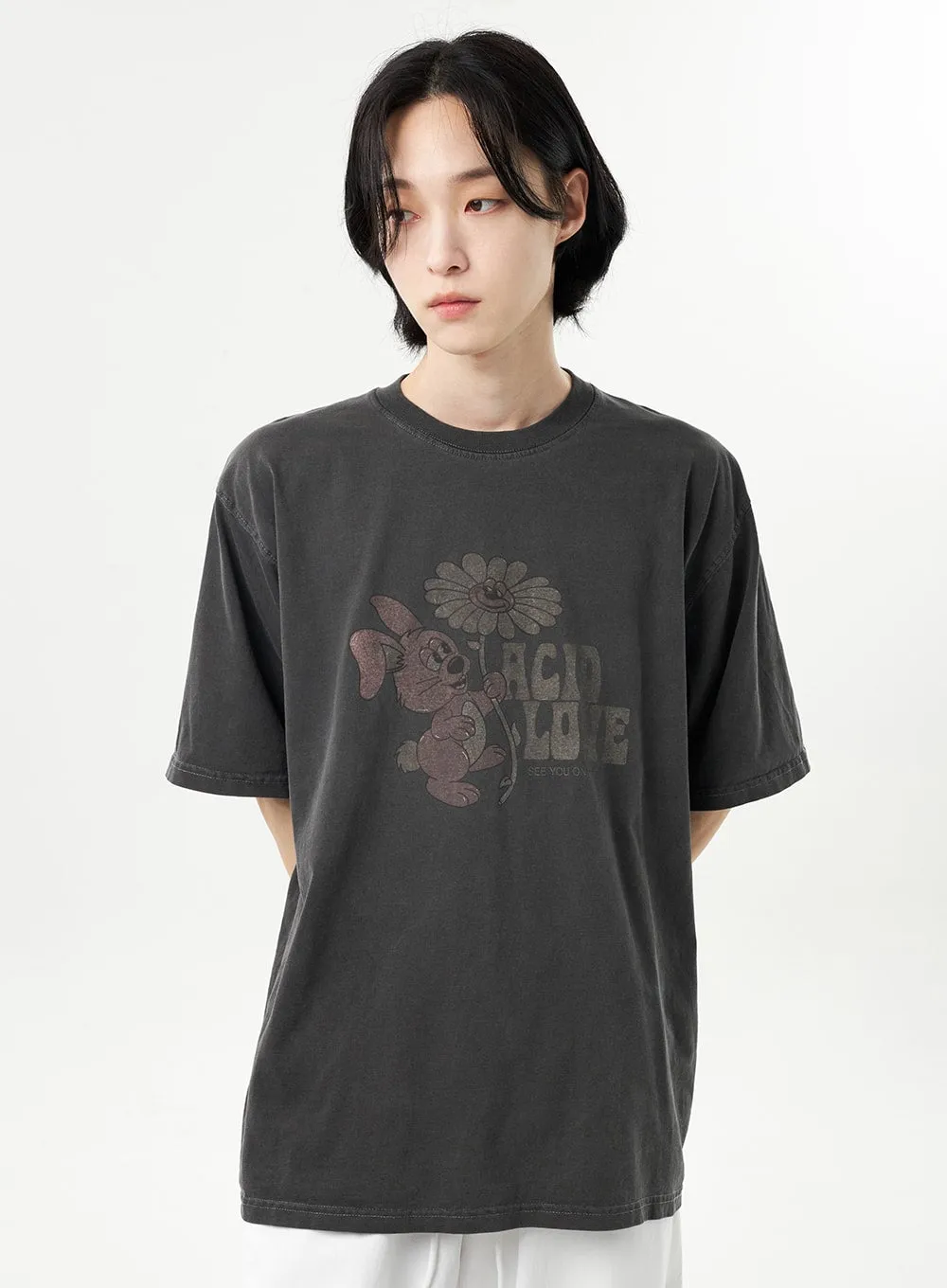 Rabbit Graphic Tee Unisex CU314 sold by Lewkin