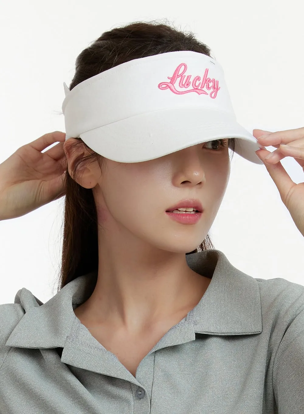 Cotton Visor OU427 sold by Lewkin