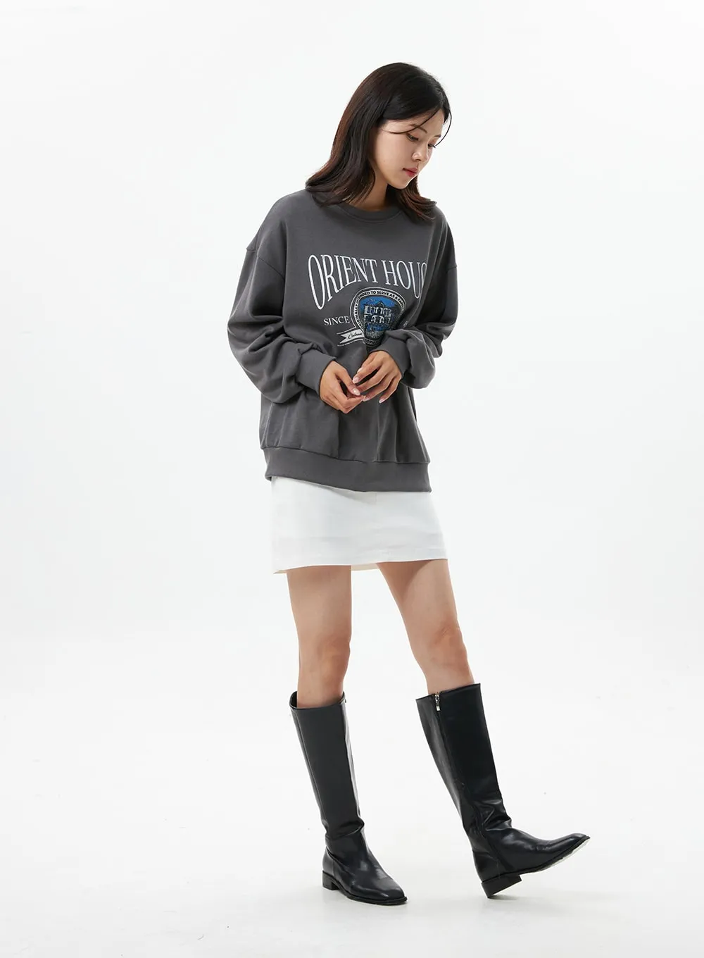 H-line Mini Skirt OS322 sold by Lewkin