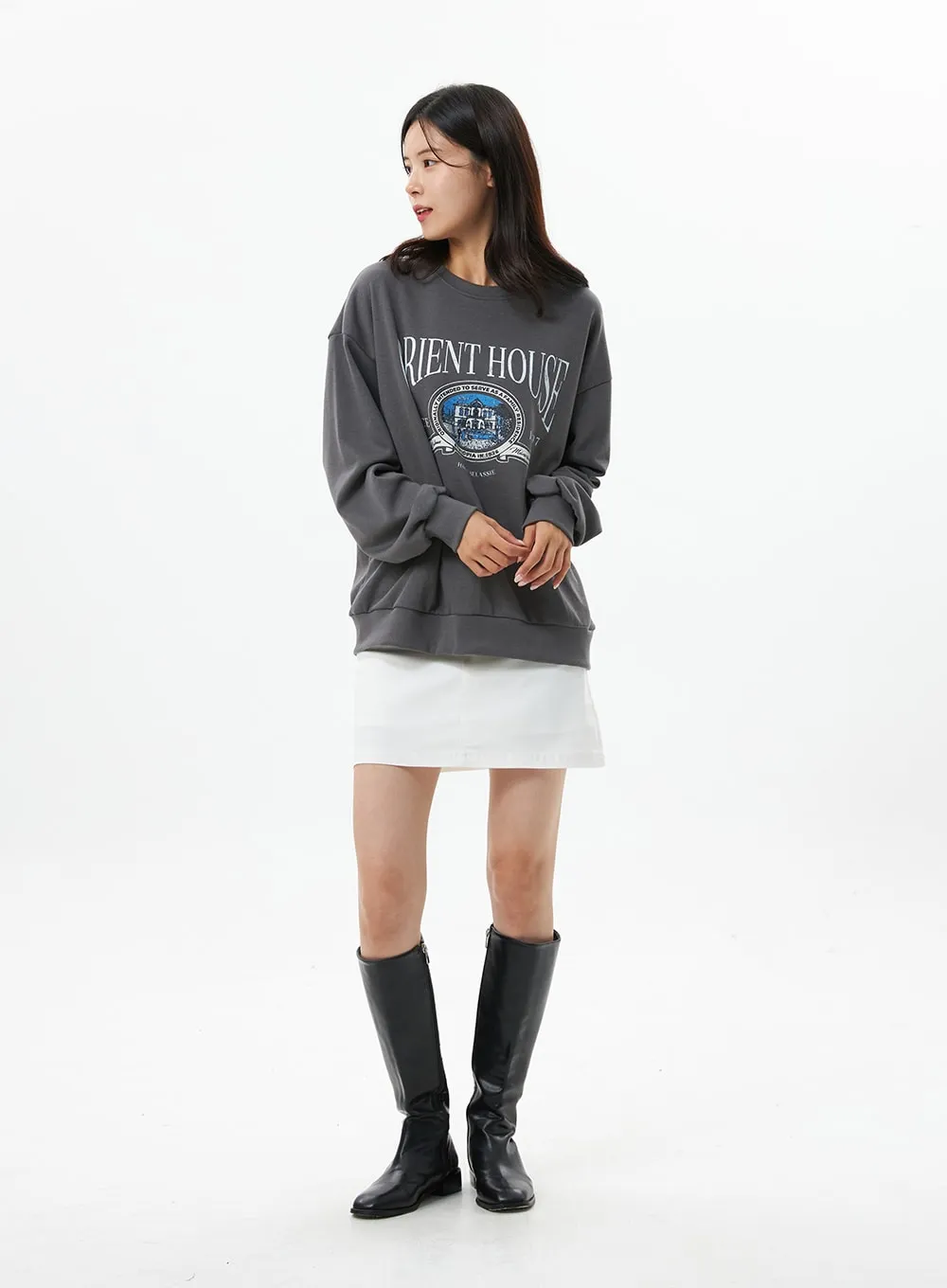 H-line Mini Skirt OS322 sold by Lewkin product image thumbnail 5