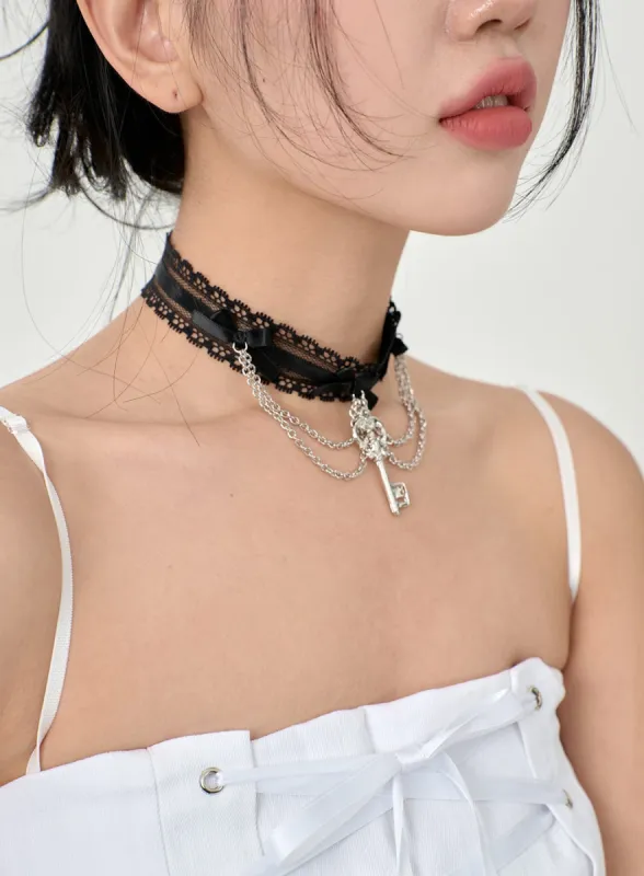 Key Chain Choker Necklace BD09 sold by Lewkin