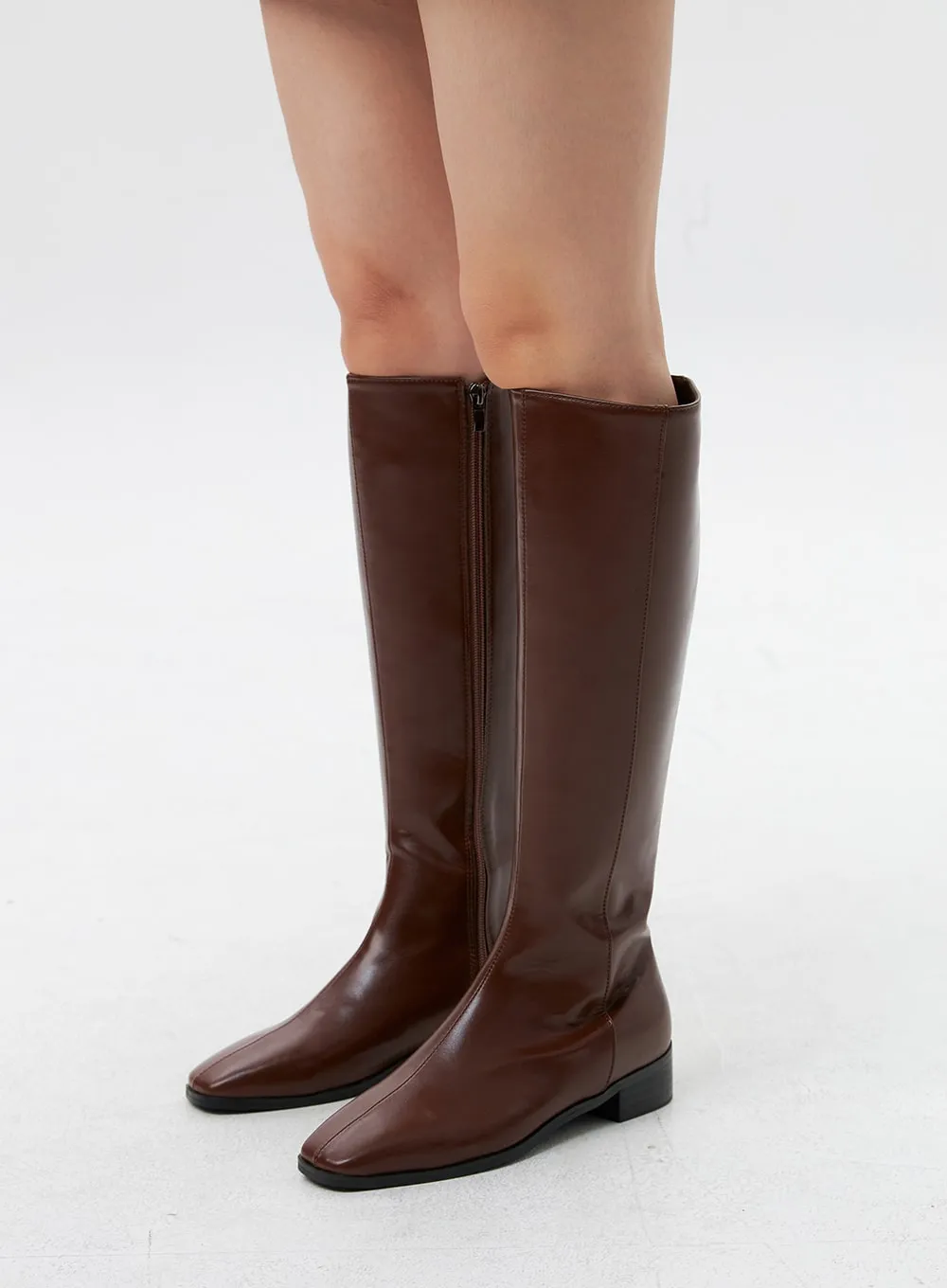 Faux Leather Square-Toe Boots OG322 sold by Lewkin product image thumbnail 5