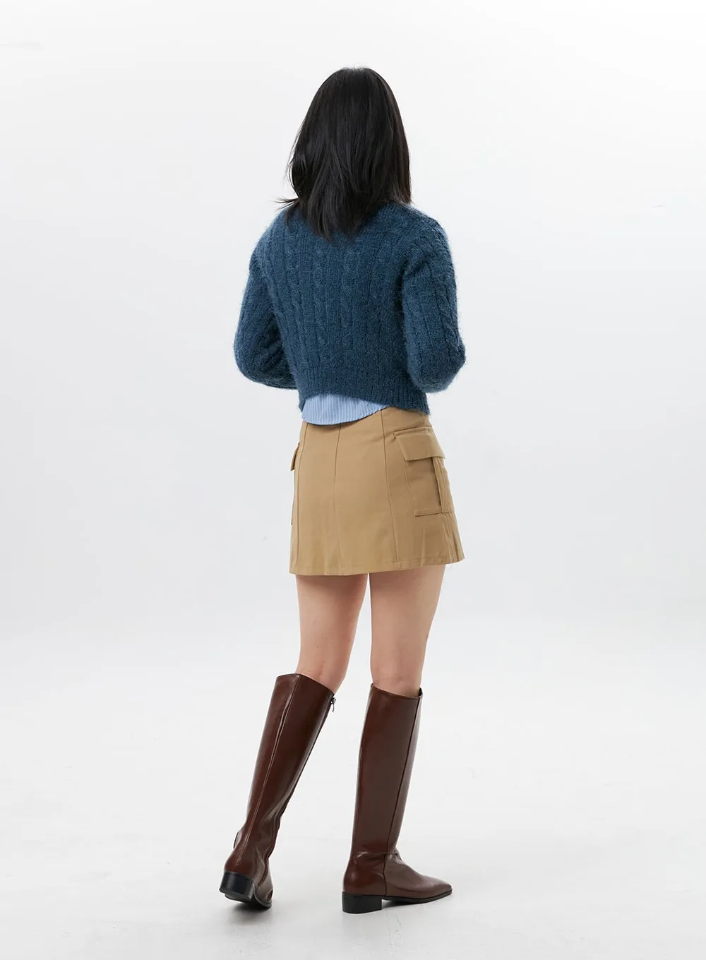 Faux Leather Square-Toe Boots OG322 sold by Lewkin product image thumbnail 4