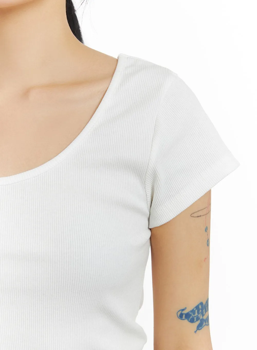 Basic Cotton Short Sleeve IM414 sold by Lewkin product image thumbnail 3